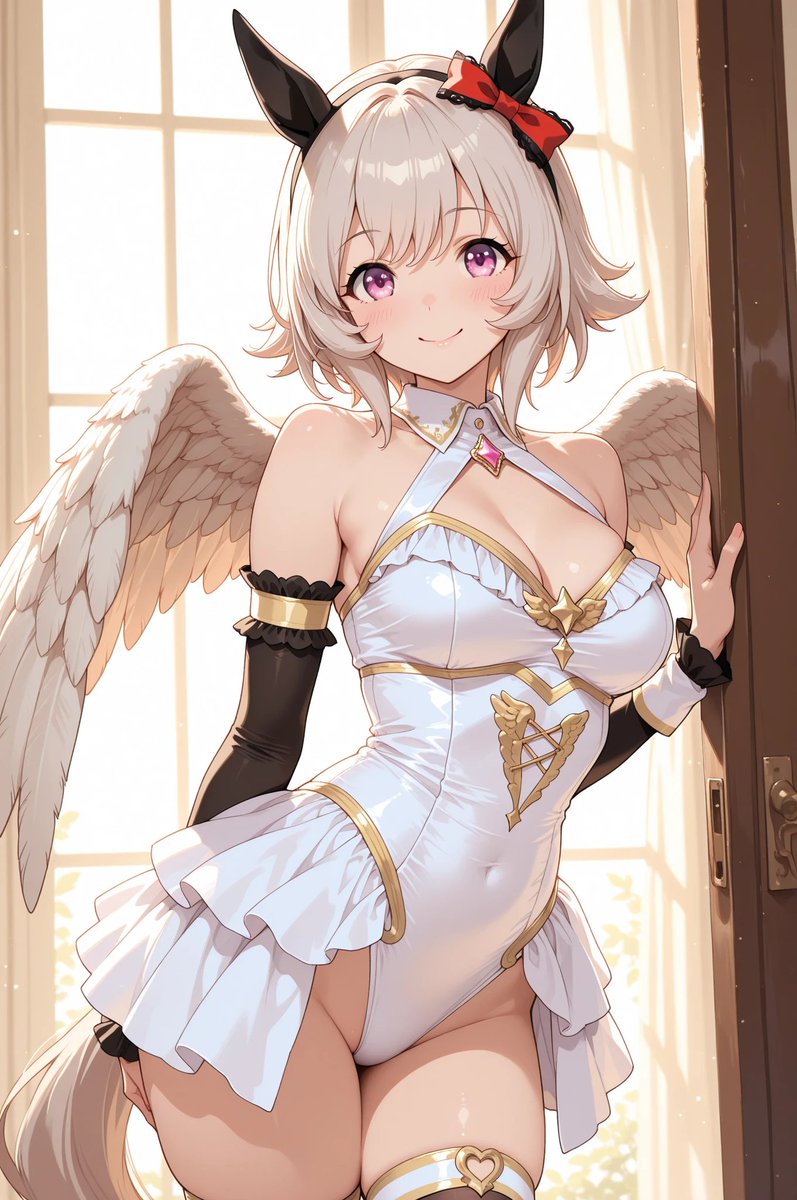 AI5785325758210's tweet photo. みなさま、おつかれ様です。
本日の生成分です。
今日は天使の日だそうです。
カレンチャンからどうぞ。
#AIart　#ウマ娘　#SFW
#カレンチャン https://t.co/1p9zwXd1vI