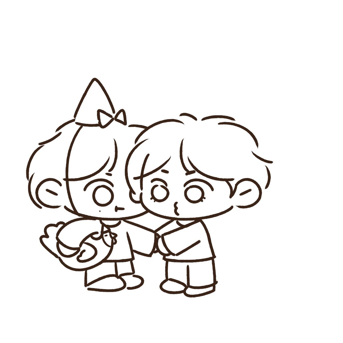 lovi_illust's tweet photo. baby coupjeong and the santan bracelet as their first couple item emz happy hani day! 🥳🩷 https://t.co/ZD8qRdMVUj