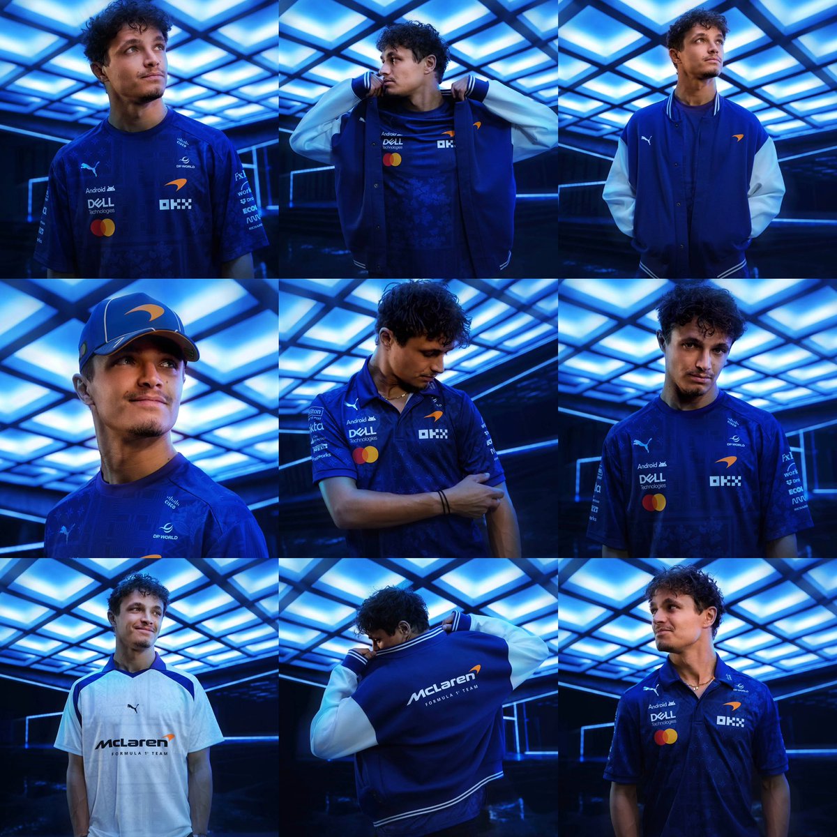 ln4norris's tweet photo. lando for the singapore gp collection 💙 https://t.co/xRVHqc4Oju