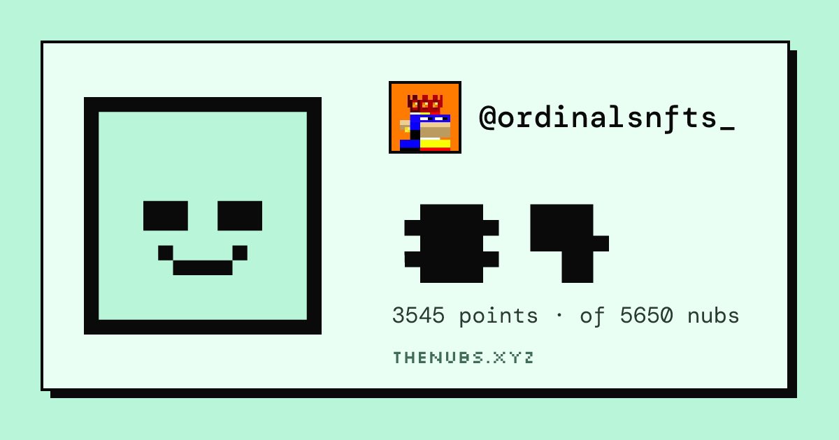 Ordinalsnfts_'s tweet photo. 🎟️ FREE MINT @nubs_on_x 

Prize: 5x 

• F L @nubs_on_x @Ordinalsnfts_ 
• Like and Drop EVM👇

Good luck https://t.co/cG0mV9KR9i