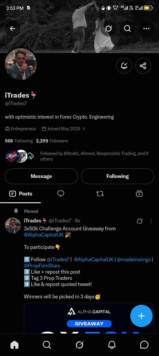 Black_margin's tweet photo. @madeinwings @AquaFunded @PropFirmStars @Quantivor @iTrades7 @_Emperor90 
@diaa_tr3des 
@SayLessFX 

Successfully completed. https://t.co/0Jm31s45q4