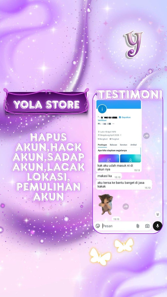 kjalcer's tweet photo. OPEN JASA PEMULIHAN AKUN &amp; HAPUS AKUN ALL SOSMED

Melayani:
• Balikin akun
• Pulihkan chat wa lama
• Hapus/Nonaktifkan Akun
• Hack All Akun
• Sadap Wa/All Sosmed
• Lacak Lokasi

(Instagram,Tiktok,Google,
Facebook,Telegram,Twitter,Line.)
  
Order? WhatsApp di bio! https://t.co/GziBcOrRWY