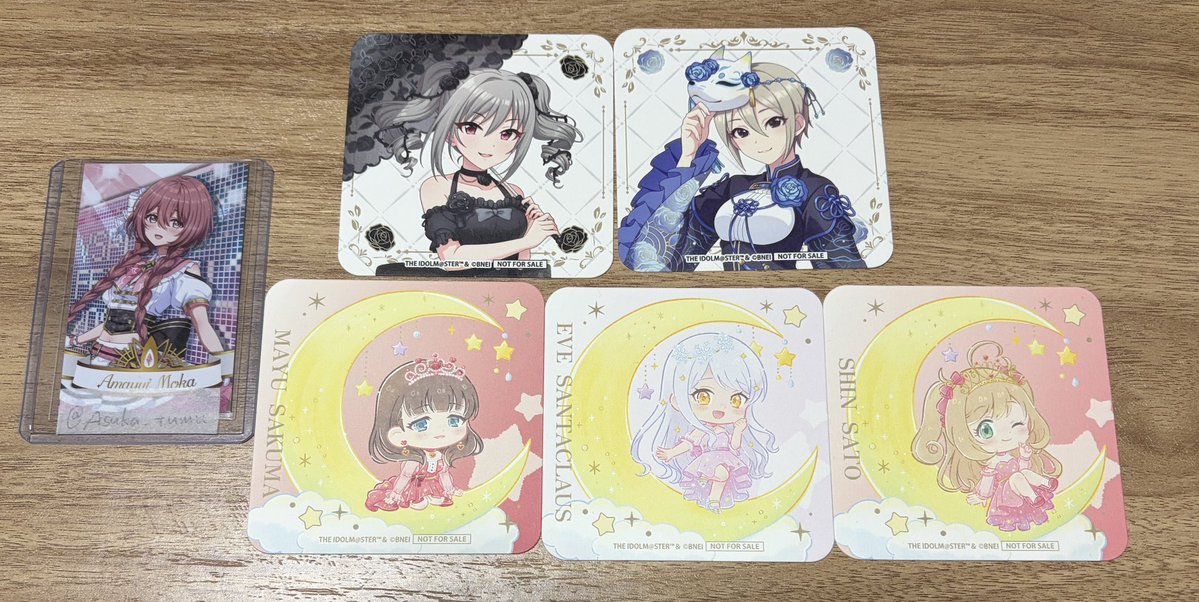 Asuka_tumu's tweet photo. 【交換】デレマス  シンデレラガールズ  Rose Tea Parlor  特典 コースター アクリルカード 缶バッジ

譲▷▶︎蘭子,周子,まゆ,イヴ,心,千佳,幸子,莉嘉

求▷▶︎飛鳥,ちとせ(飛鳥優先)

郵送交換またはKアリDay2での手渡し
検索からでもお気軽にお声掛けください！ https://t.co/4QdTFJnLWj