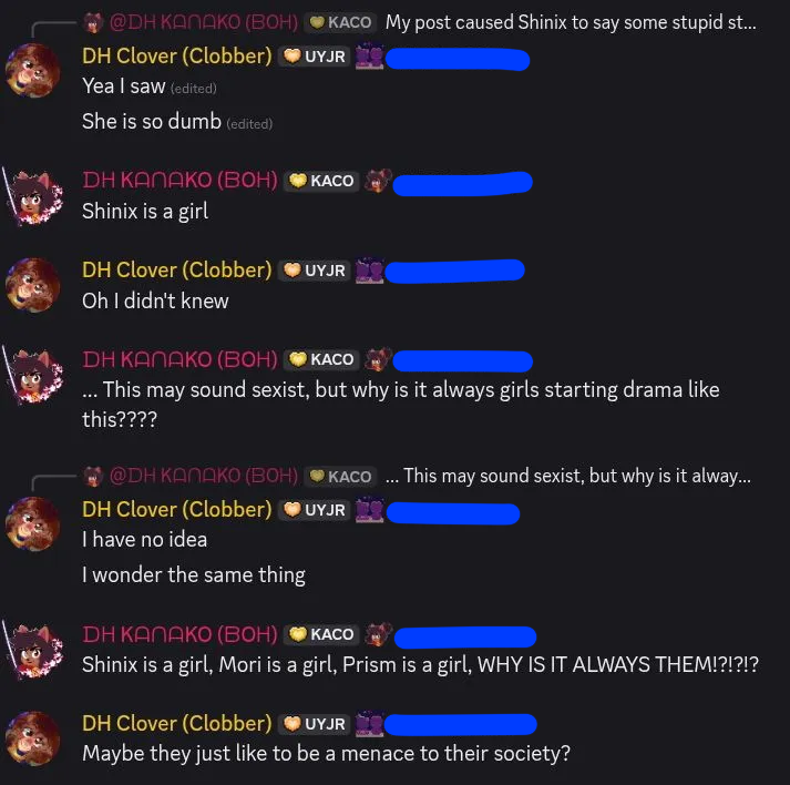 Blaixen2's tweet photo. His server full of kids is a fucking cesspool lol https://t.co/dHkaIADgqu