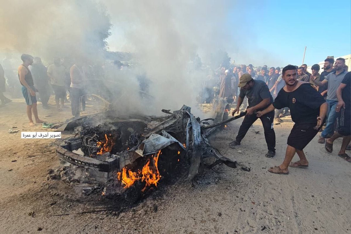 MosabAbuToha's tweet photo. Latest updates from Gaza today, October 4, 2026. (All in local time):

9:00 a.m.
A Palestinian named Saqr al-Qaisi was slaughtered and 10 others were injured in a strike on a vehicle in the Al-Hawz area of Deir al-Balah, in central Gaza.

10:53 a.m.
Four people were injured in a strike targeting a group of civilians in Beit Lahia, northern Gaza.

11:45 a.m.
Six-year-old Suha Mohammed Nasser died from injuries sustained after being shot by Israeli forces inside her displacement tent in the Wadi al-Salqa area, south of Deir al-Balah in central Gaza.

11:57 a.m.
36-year-old Muath Jamal Abu Nusaira was killed and several others were wounded after civilians were targeted near Al-Makab Street, northwest of Khan Younis.

12:37 p.m.
A child was injured by Israeli gunfire while carrying water at his place of displacement at Abdel Qader Al-Husseini School in western Khan Younis.

12:42 p.m.
Two people, including a woman, were injured by Israeli forces in the Al-Salatin area of Beit Lahia in northern Gaza.

2:50 p.m.
Israel carried out a strike on a group of civilians in the Al-Majaida neighborhood near Street 5, west of Khan Younis. Several people were injured.