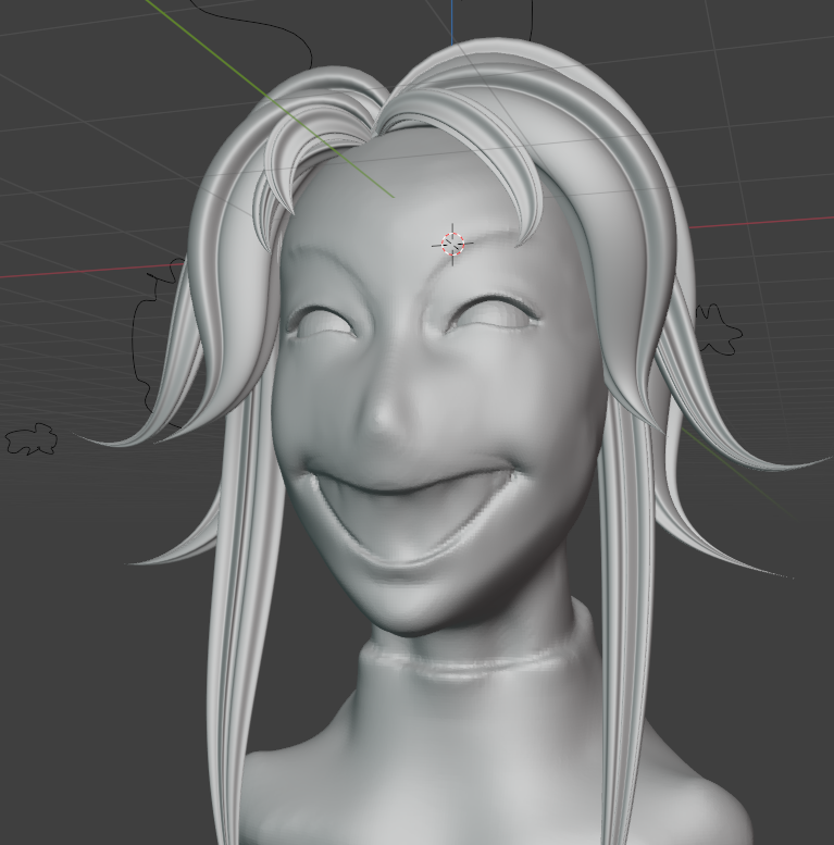 BieltimeB39010's tweet photo. ...I’m practicing sculpting in Blender. This is going to be my first piece of Pierrot fan art?.. There are still plenty of details to add and the hair needs a bit more variation, but the main thing—I hope—is that I’ve found the right form..
#tfc #pierrot #thefreakcircus https://t.co/JBtCUf0Ktb