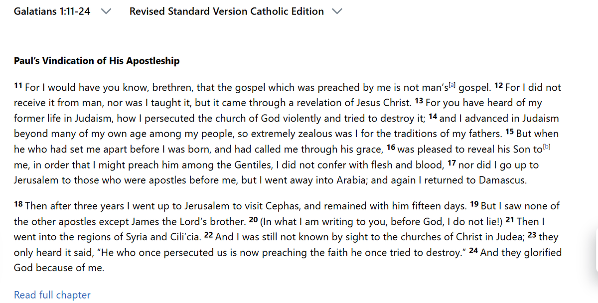 Splendordei's tweet photo. @enesovat22 They don't want to acknowledge how St Paul got redeemed by our Lord to do good, even with his bad past. Galatians 1:11-24 , 1 Corinthians 15:8-10 , 1 Timothy 1:13-16

(they actually have figures like Umar and Khalid ibn al-Walid too, who were against Muhammad before conversion) https://t.co/zLFBfYoNc9
