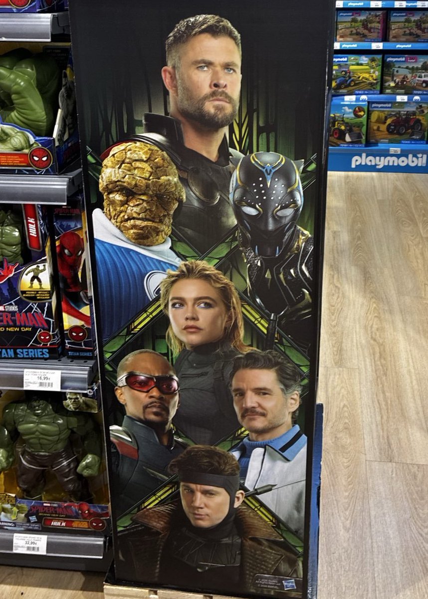 marvel_updat3s's tweet photo. New ‘AVENGERS: DOOMSDAY’ display featuring Thor, The Thing, Black Panther, Yelena Belova, Captain America, Reed Richards and Gambit.

(Via: @REYLOISSANCE) https://t.co/u3PBrAEDNp