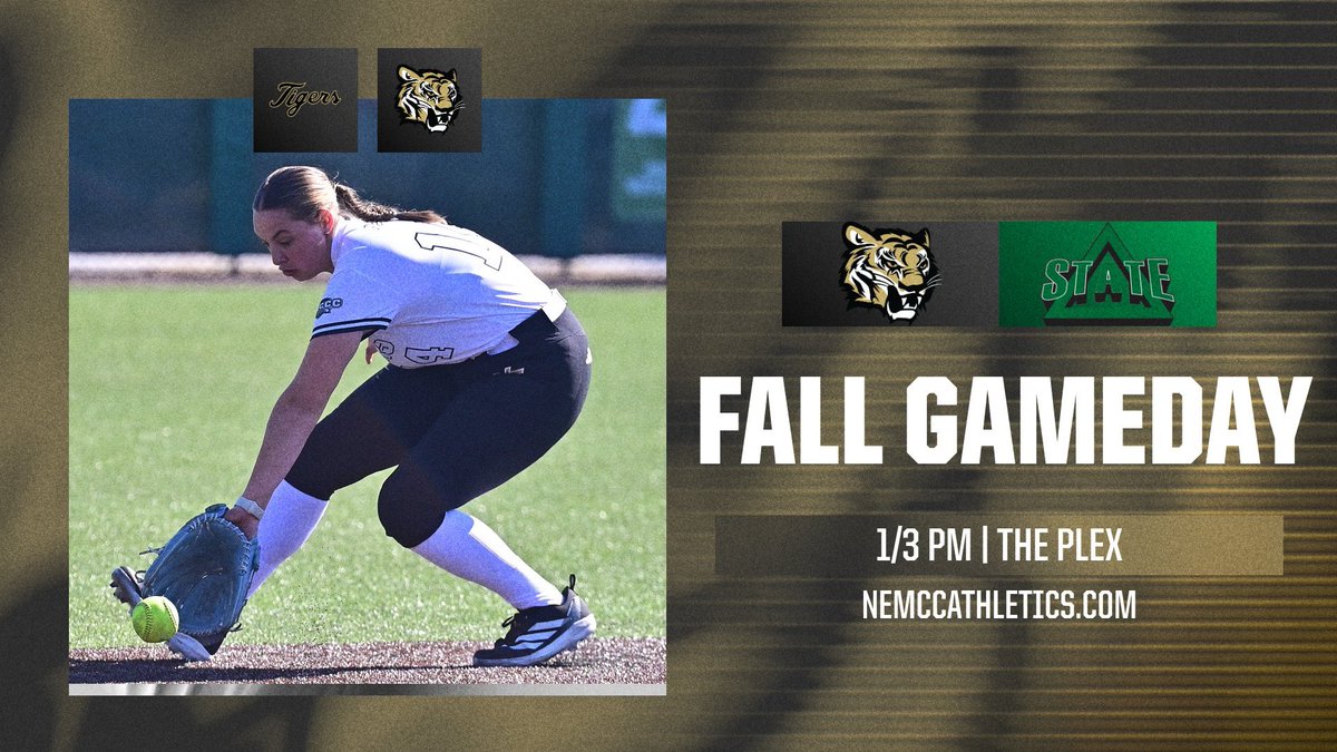 NEMCCTigers's tweet photo. SB | @nemccsoftball fans are in for a treat today as an in-state @NCAADII school comes to town for our only home fall games!

🆚 Delta State
📍 The Plex (Booneville, MS)
🕰️ 1/3 pm
🎟️ $10 (cash or card at gate)
📺 No Broadcast
🐯 #TigerTown https://t.co/Vxx1YvT8wY