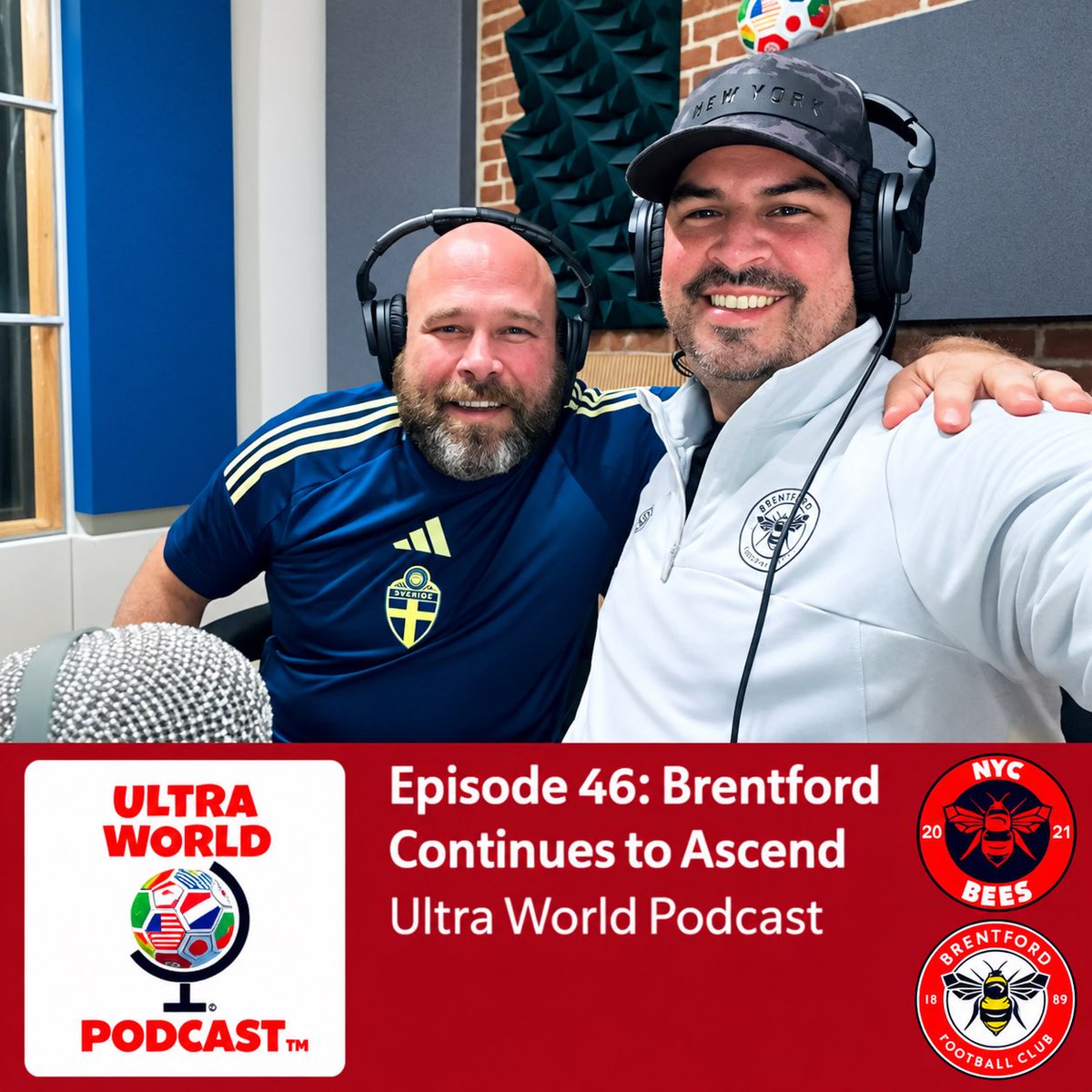 BrentfordFCnyc's tweet photo. The full #NYCBees Ultra World Podcast show is up! We join the convo about 6 minutes in. Thanks for the extensive feature! #BrentfordFC #COYB 🐝🗽

https://t.co/W4SFynIfk4

🗣️: @CorrSports 
🎙️: @UltraWorldPod https://t.co/J6EINdzNqM