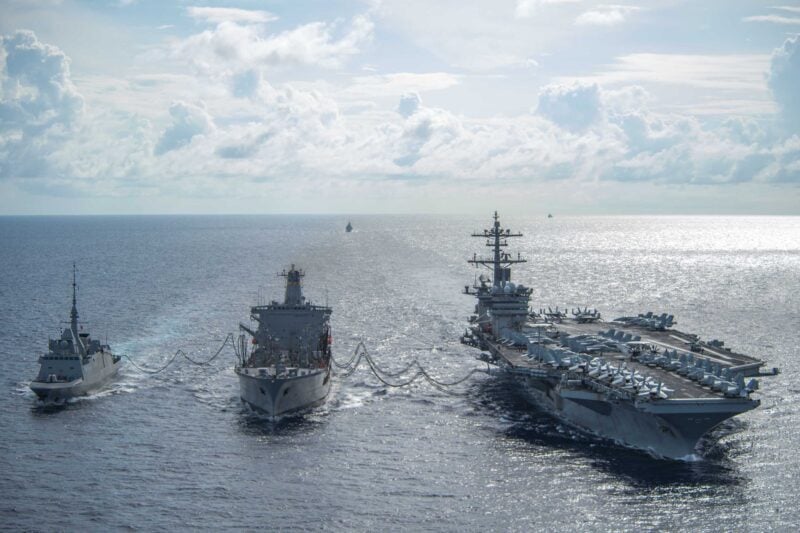 Nuestromar's tweet photo. U.​S. Adds Carrier and 10,000 Troops to Middle East: The Pentagon is deploying an additional aircraft carrier and 10,000 sailors and Marines to the Persian Gulf, according to a US official, a move that gives American… dlvr.​it/TVmgFK #Iranconflict #middleeast #unitedstates https://t.co/yIs7nTwCYv