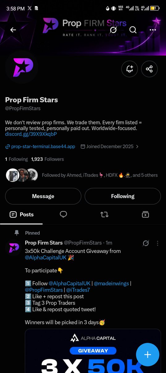 Mike_AMG1's tweet photo. @iTrades7 @AlphaCapitalUK @madeinwings @PropFirmStars @Ahmad_lambo 
@The_Big_Sammie 
@daraja_fx 

Successfully completed. https://t.co/D2kgcTwRkY