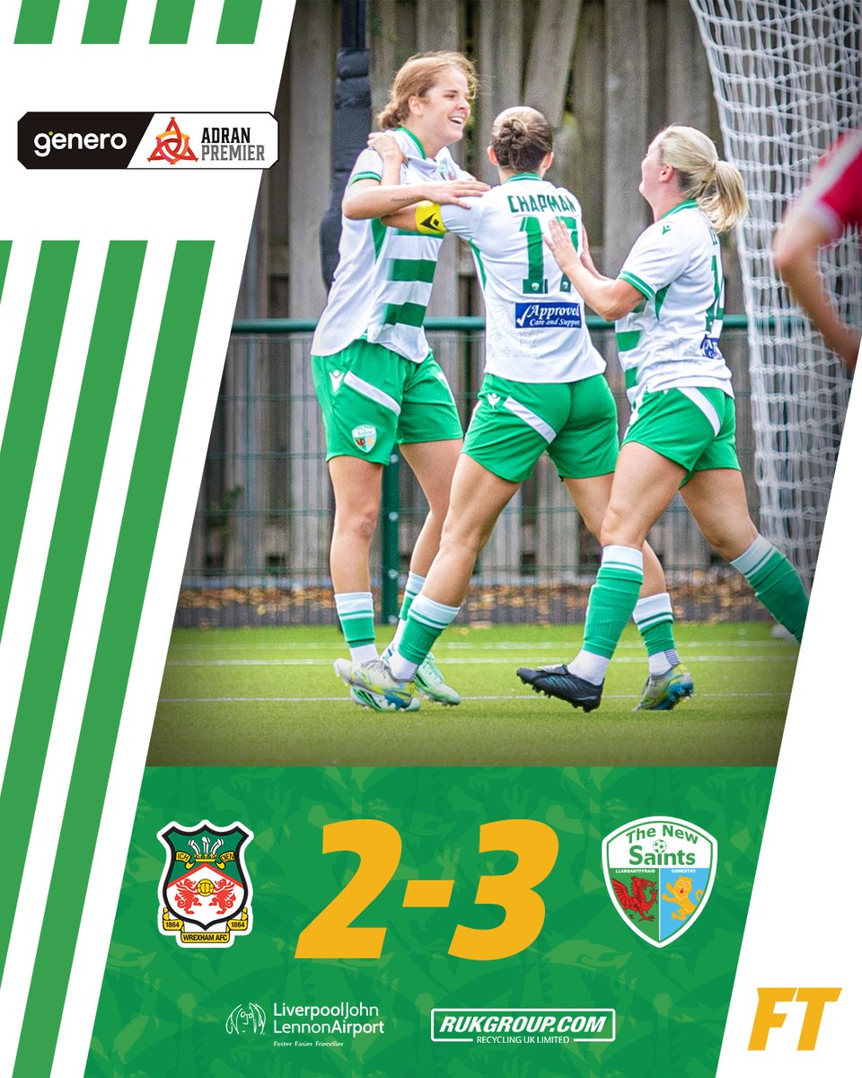tnsfcwomen's tweet photo. The New Saints defeat the champions to move three points clear at the top of the table!
#TNSFC | #GeneroAdranPremier https://t.co/EP0KqlWBGR