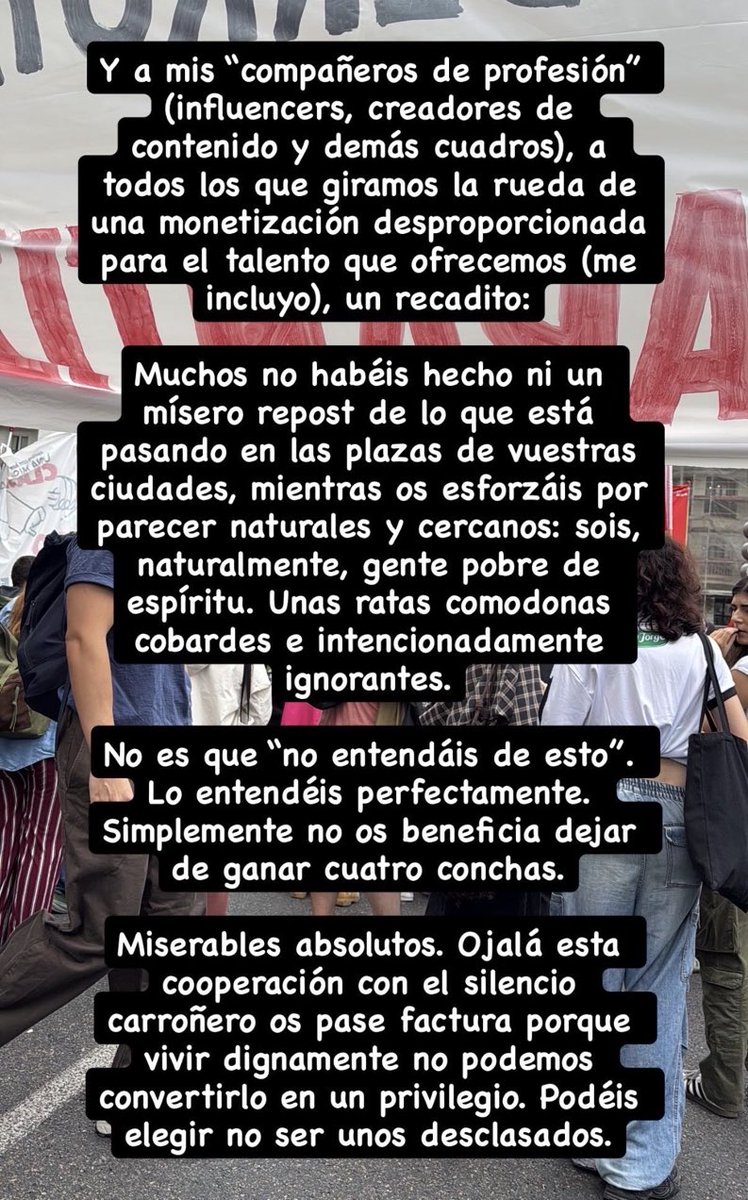 soofrito's tweet photo. Dios mío, Inés Hernand ha destrozado a todo el gremio influencer de España en una sola historia https://t.co/GZhqbrIOKj