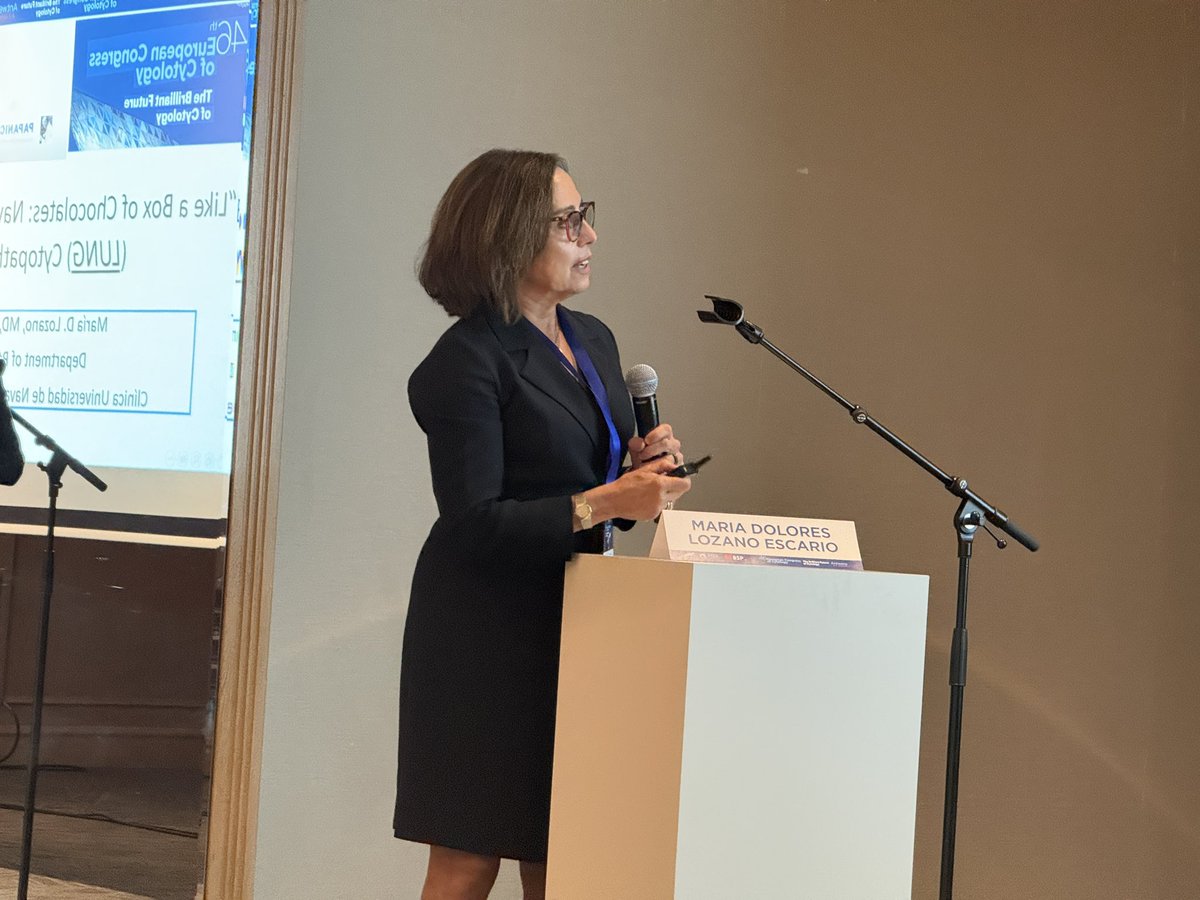 PoonamVohra3's tweet photo. An outstanding case presentation by @mdlozanoe , our second speaker at the @PapSociety Companion Meeting at #ECCytology2026 Antwerp, sharing her expertise in lung cytology. @IACytology @aakasharmand @PoonamVohra3 @aakasharmand @DianaEstherossi @AzizaNassar2 https://t.co/Iy7VmU6ct6