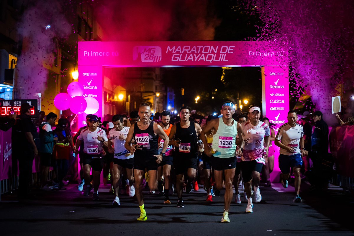 alcaldiagye's tweet photo. 🏃‍♂️ 1.500 atletas locales, nacionales e internacionales hicieron de la Maratón de Guayaquil 2026 una verdadera fiesta deportiva, recorriendo la ciudad en distancias de 5K, 12K, 21K y 42K, con categorías generales, por edades y adaptadas.

Bajo la visión del alcalde @aquilesalvarez y alcaldesa (S) @taticoronelf , Guayaquil celebra sus 206 años de independencia promoviendo deporte, integración y grandes experiencias que fortalecen su legado como Capital Americana del Deporte 2026.

#GuayaquilEsLibre #ObraDeAquiles #GuayaquilNoSeDetiene