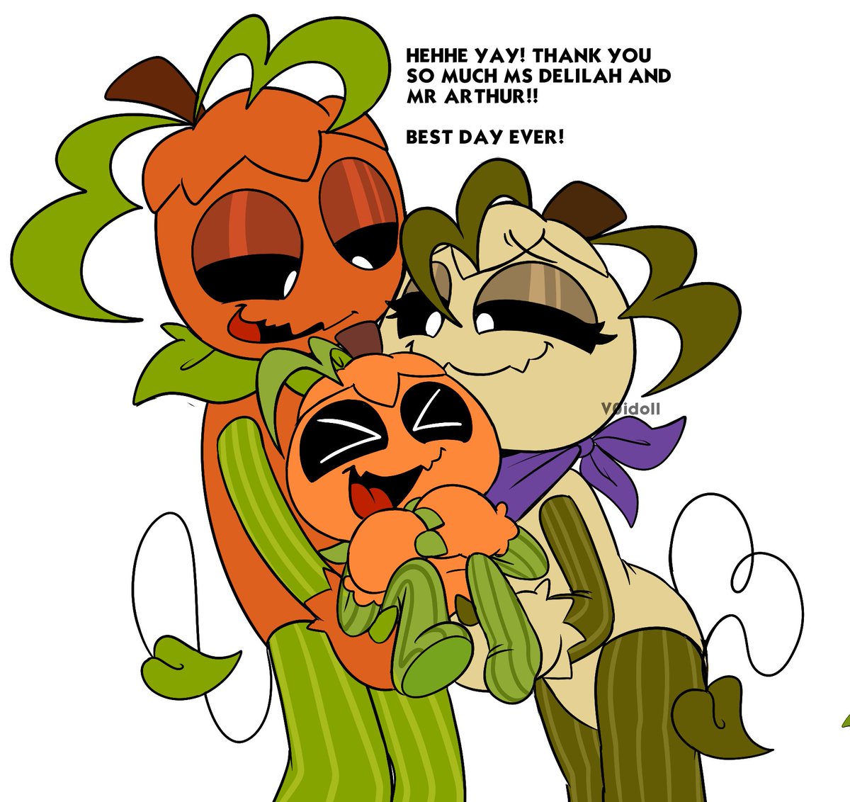 v0idoll's tweet photo. The happy ending! 
#dandysworld #gourdy https://t.co/UjJ2APirgF