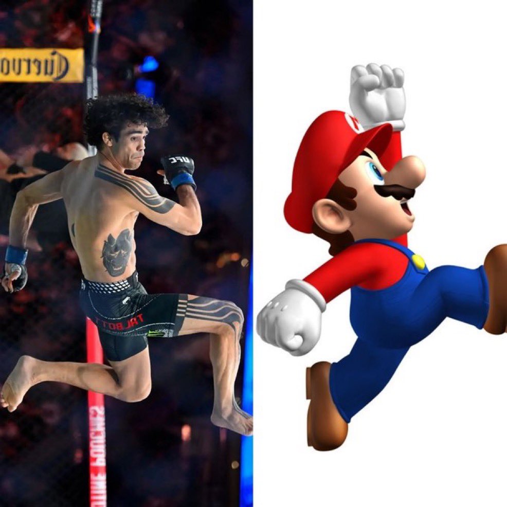 UFCFIFTHROUND's tweet photo. Bro Ended The Goombas Career And Decided He’s Mario https://t.co/wD53SLk9vj