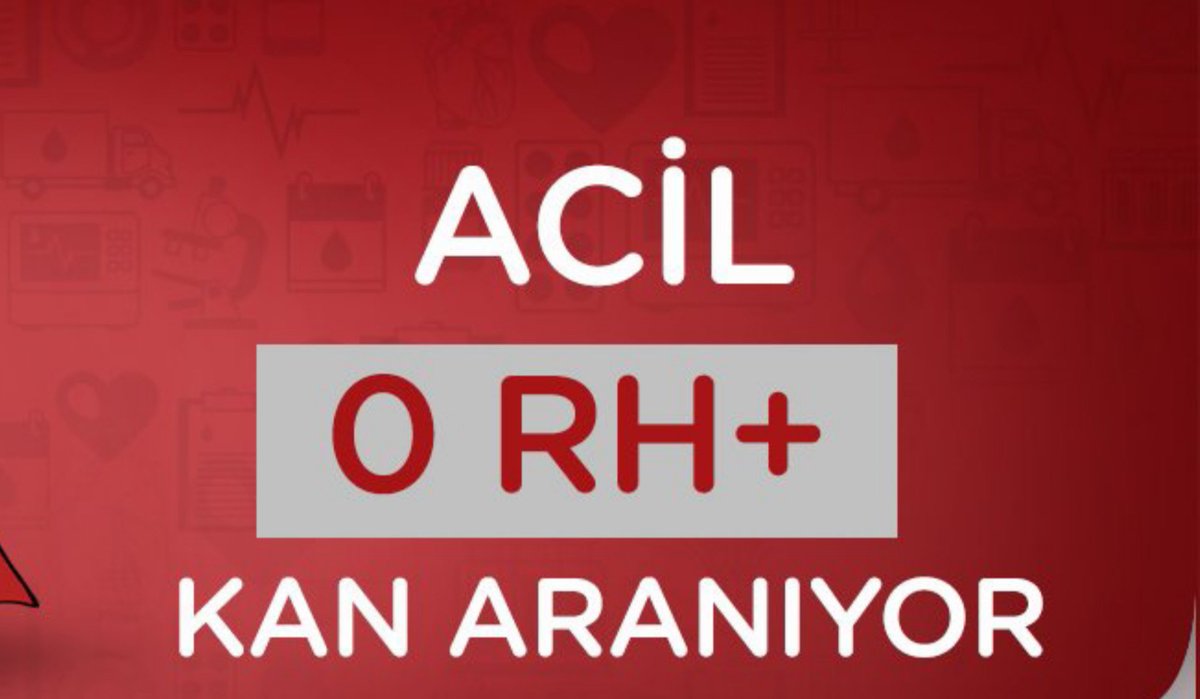 _UrVeKa_'s tweet photo. 🔴 Çok Acil 🔴 
.
7 yaşındaki bir çocuk için kana ihtiyaç var 
Lütfen paylaşır mısınız çok acil dediler 

Adana Balcalı Hastanesi Çocuk Yoğun Bakımda tedavi gören Miran KILIÇ için 0 Rh(+) trombosit kan ihtiyacı vardır...

İletişim: 0(541) 101 8916 https://t.co/AGVhrdwdZ2