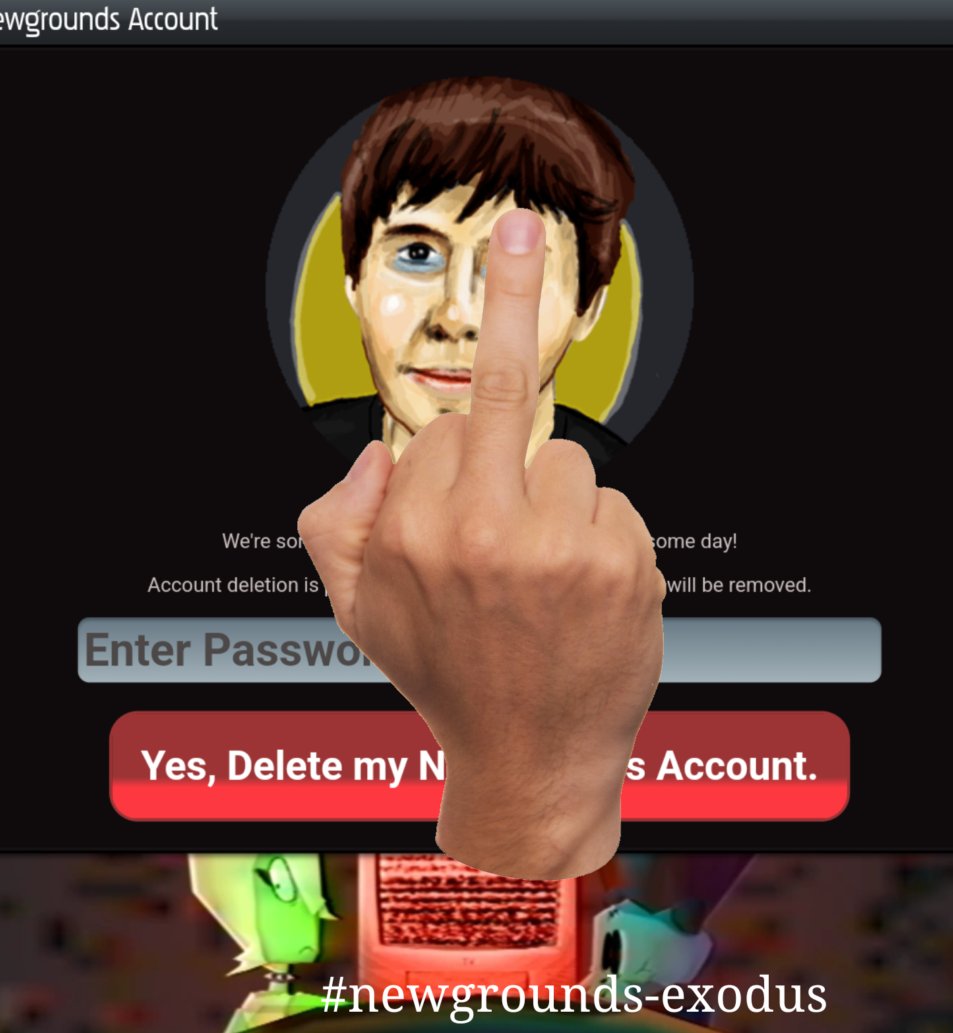 Oney_glaze's tweet photo. @deathink Awwwwww poor site owner who tries to bully users into giving public statements. A boss should be able to delete their employees work bc he feels like  it instead of breaking site rules right? That's what you're saying? Tom Fulp needs to step down. https://t.co/94sqMbTI0m