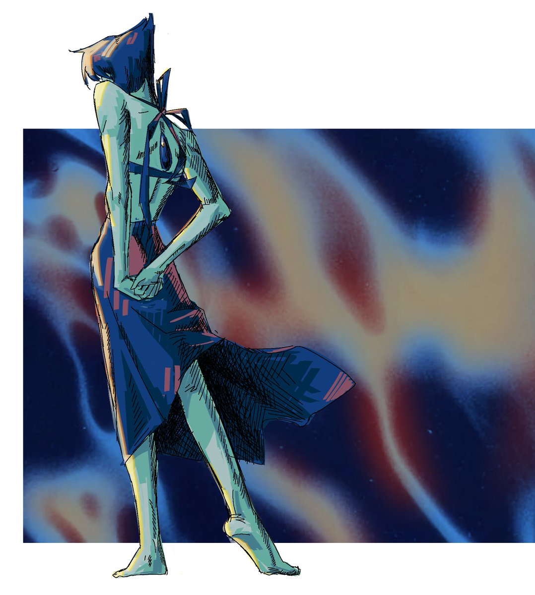 laR_erng's tweet photo. 玩一下曲線
#stevenuniverse #lapislazuli https://t.co/6LLC01R10e