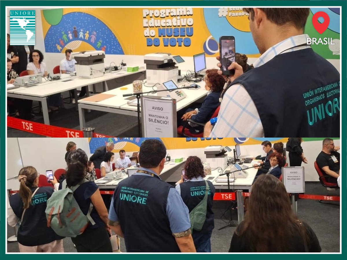 UNIORE's tweet photo. Início da Observação às Eleições Gerais do Brasil nos locais de votação. https://t.co/xXeJdD5My9