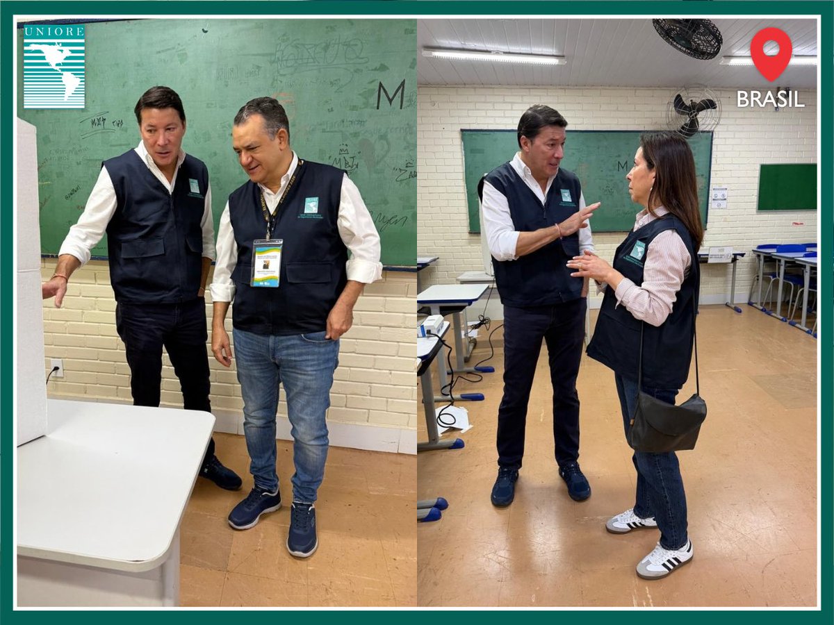 UNIORE's tweet photo. Início da Observação às Eleições Gerais do Brasil nos locais de votação. https://t.co/xXeJdD5My9