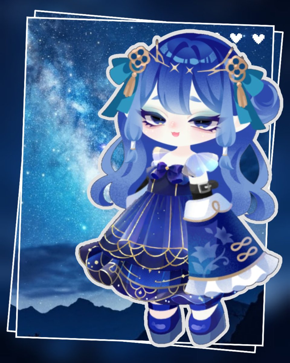 uni_KON_'s tweet photo. 夜空をイメージしたミッドナイトブルー。
最近は新型紙合わせのシルエットがお気に入り。
#ポケユニコーデ #ポケユニ工房 https://t.co/nziqehcbTI