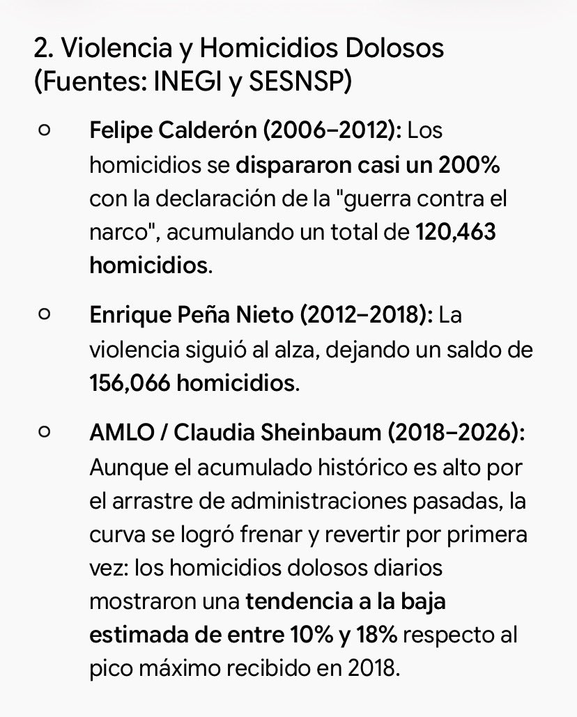 FreseSolar24511's tweet photo. @lamendiga Te dejo unos datos que hay que investigar antes de que se les borre la memoria de la realidad de las cosas: pedir "pruebas" ignorando al INEGI y al CONEVAL es todo un arte. Calderón multiplicó la violencia y Peña la pobreza; hoy los datos duros duelen pero educan. Saludos.👇🏻 https://t.co/y6uKfqaJHr