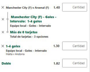 picksonlineprem's tweet photo. Pick 🍀

📝 Cosas sencillas. Vamos con los locales de cada encuentro, un City que en casa es bestial y que tiene una gran delantera. Pese a enfrentarse al Arsenal, preveo un partido intenso pero no con tantos goles.

Por otro lado Malta es superior a Andorra y querrá ser 1° grupo https://t.co/ToaPUQqYIh