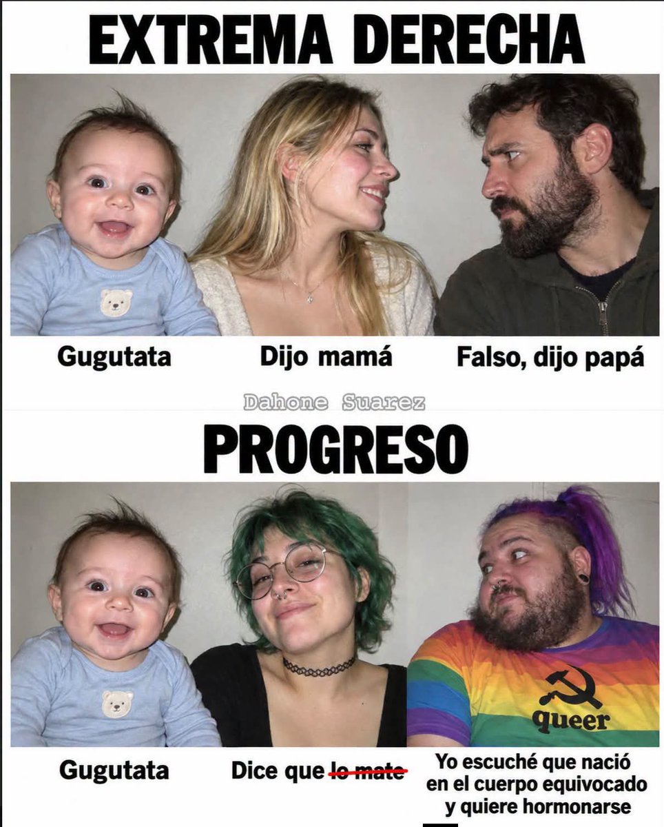 kamahara_lito's tweet photo. Hoy 
Es un batalla entre gente normal que llamas "Ultraderecha" y gente subnormal que llamas "progresismo" https://t.co/Gctzldnvl6