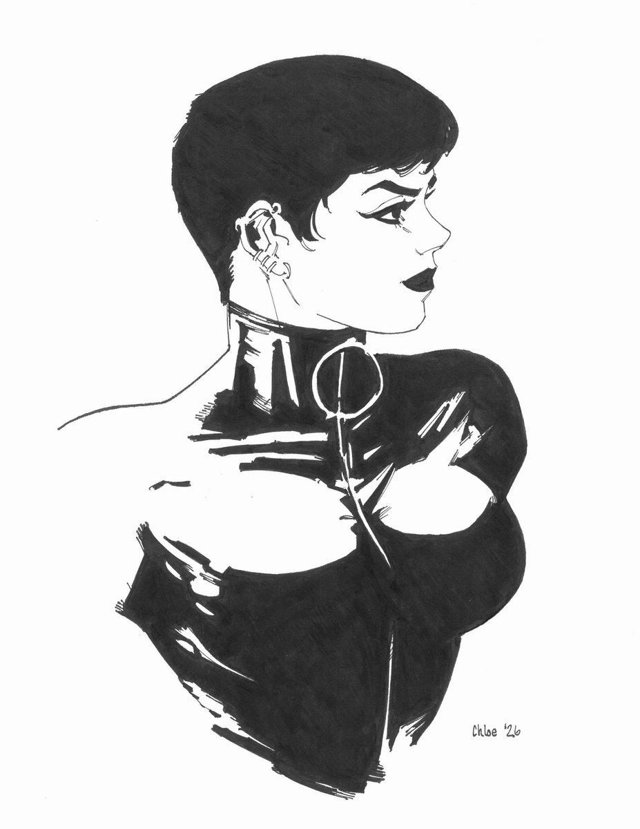 Chloe_in_pink's tweet photo. YOOOO!!! So, I am going to have a lot of cool stuff to sell at NYCC, including comics, prints, and all of my original covers — but I will ALSO have these ten 8.5x11 ink drawings available!! I think they came out really beautifully! Let me know which is your favorite! ☺️ (1/3) https://t.co/MOSGhFFOoa