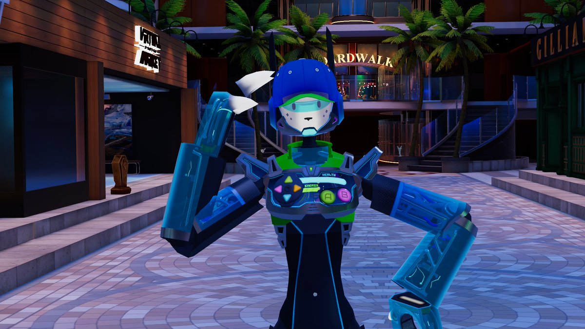 ItsDOCDetroit's tweet photo. Did you happen to see this thing at #SlyFest on #Vrchat? Yes that was me! Disgusted as a Chimera Ultra robot, VRC101 checked out SlyFest for a short time. I can tell you that, it’s great there wasn’t loli/Weeb music. Still it’s best to check it out with the music turned down. https://t.co/vUtYxuFIUE