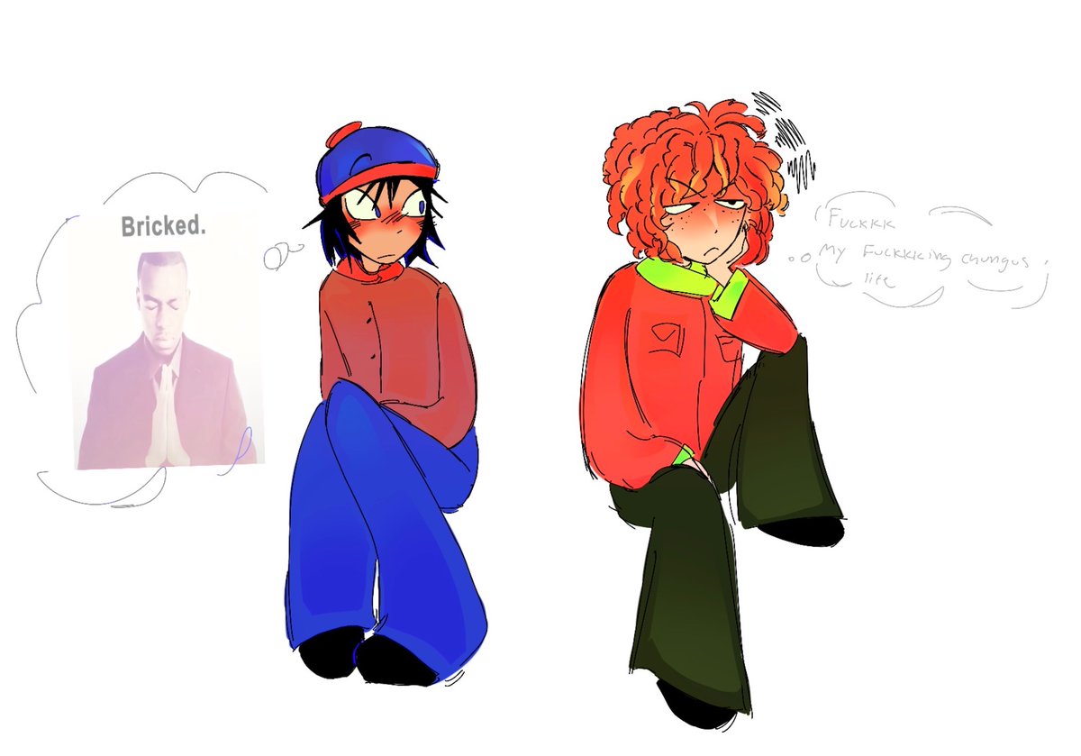 MylesCillian's tweet photo. I really like Kyle with his hair down actually
oh and Stan is there too idk
#sptwt #spstyle #spstan #spkyle https://t.co/90egQfEzNw