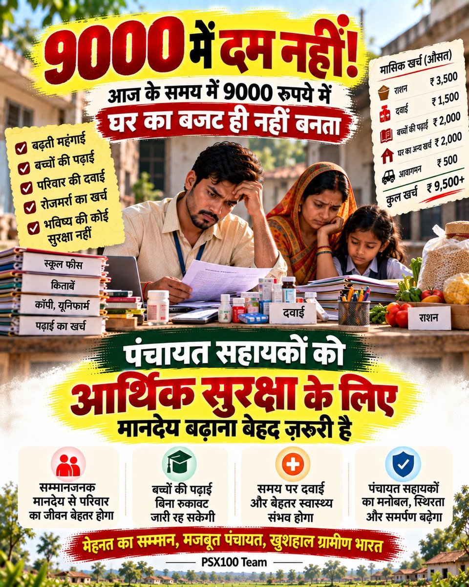 PSU_FZD's tweet photo. 9000 रुपये में PanchayatSahayak से पूरा डिजिटल काम करवाना और उतनी ही सैलरी केयरटेकर को देना।
क्या यही है सरकार का टैलेंटेड युवाओं को सम्मान? #सचिवालय_शौचालय_एक_समान https://t.co/n0UN2v4cgh