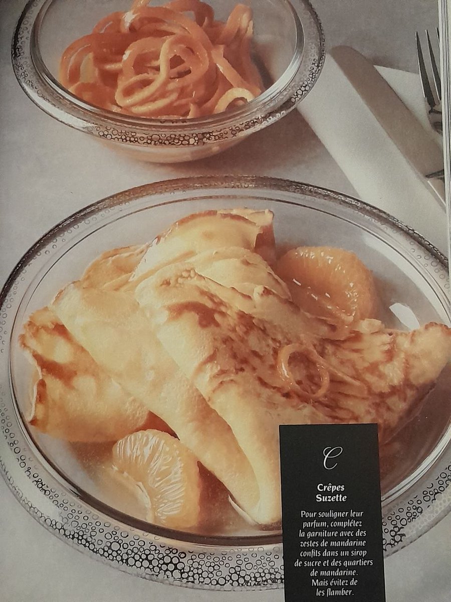 Agedo_Memoria's tweet photo. Crêpes Suzette !
Avec des zestes de mandarine confits ... https://t.co/ZAbQlVBrzn