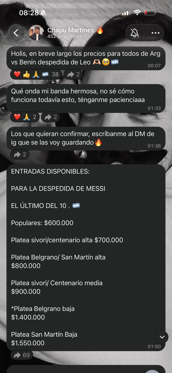 miluufernandezx's tweet photo. Sumamos al gordo pelotudo del Chapu Martinez, que te vende una POPULAR a 600k cuando salía 90k; tiene todos los sectores https://t.co/b2VgC8hTOk