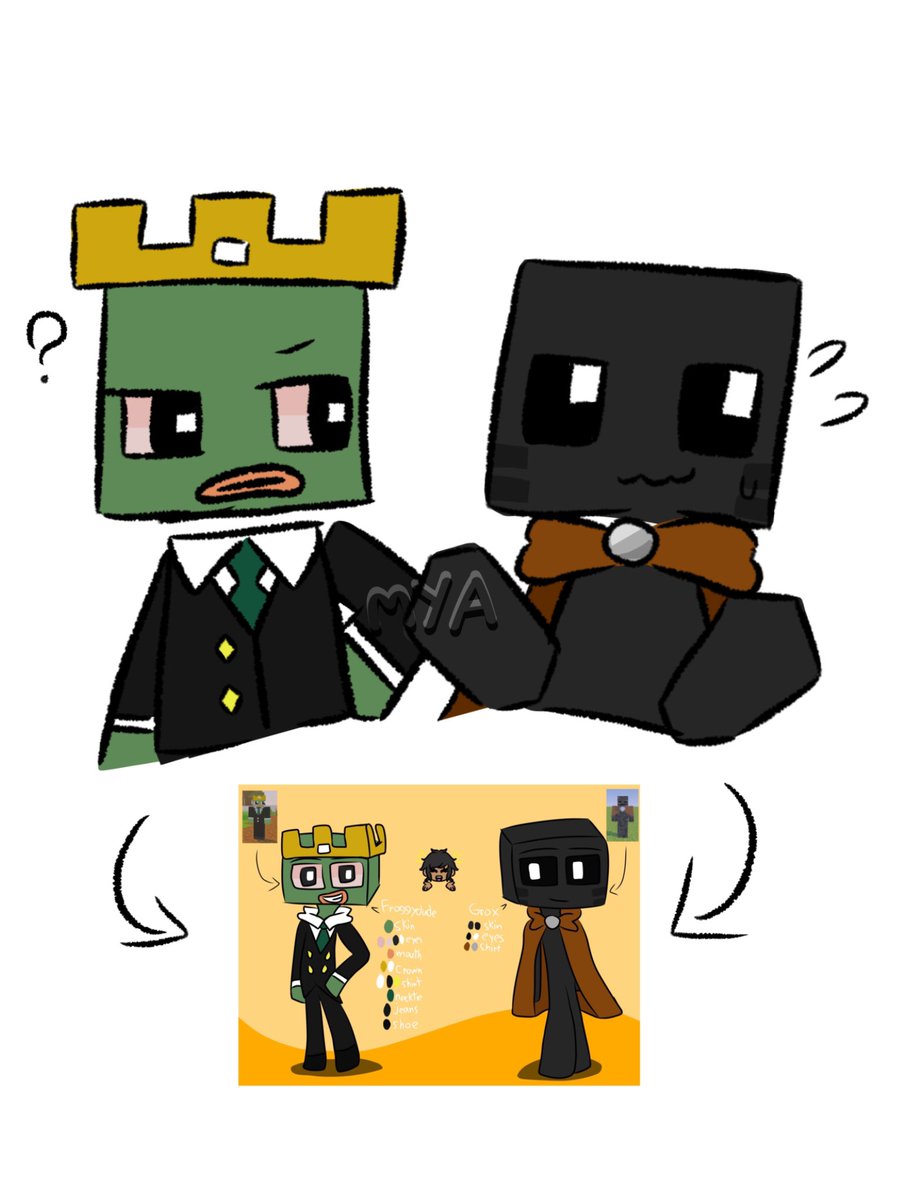 MYA03012011's tweet photo. Thank you for this idea.
For @TheLastGuestVal  + bonus✨✨
———
#frox #froggydude #groxmc #mcyt #froggygrox https://t.co/DD7FV2CgHH