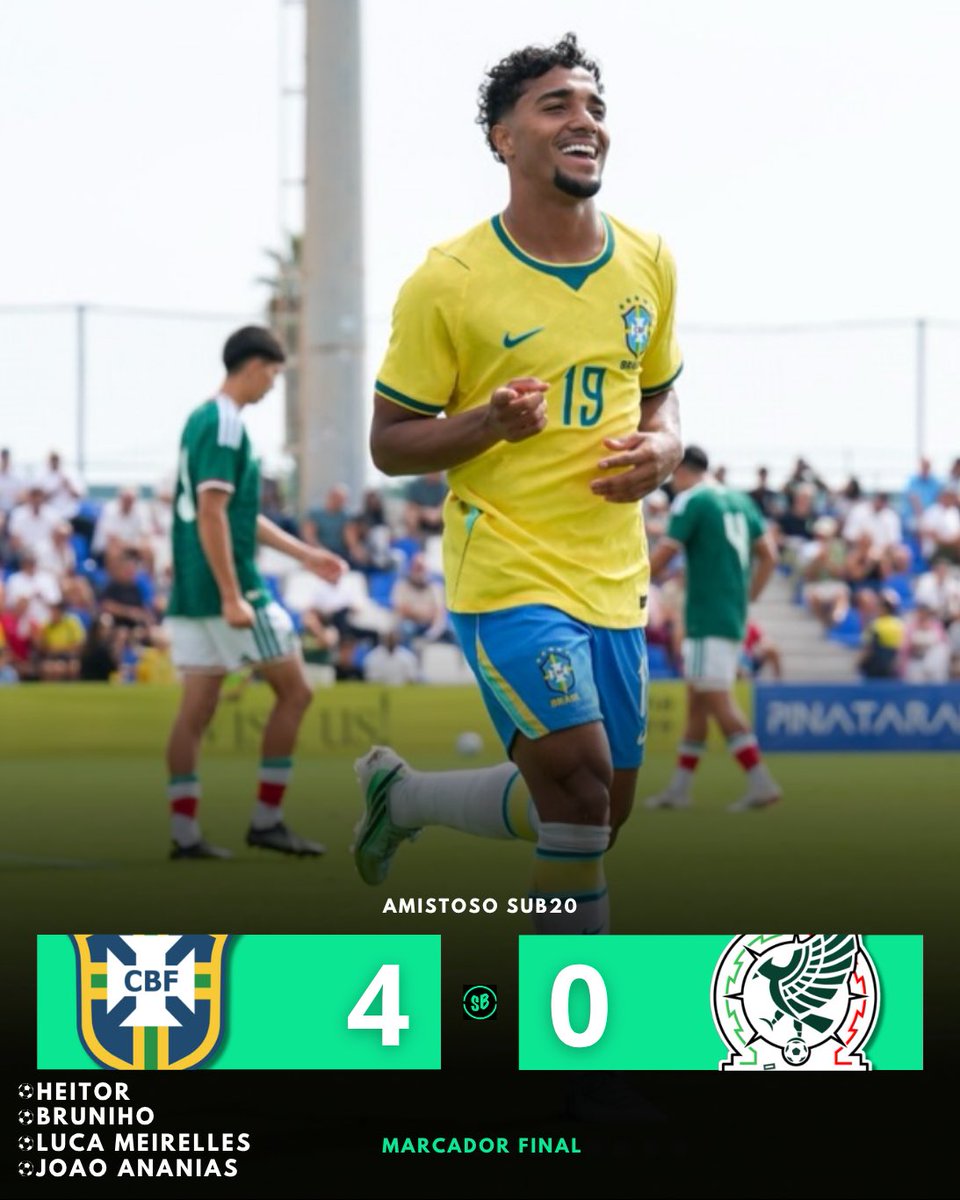 SectorBasicas's tweet photo. 🇧🇷🇲🇽 BRASIL SE IMPONE A MÉXICO SUB20: El Tri cayó en su último partido de preparación por marcador de 4-0

Dolorosa derrota con mucho aprendizaje para el futuro https://t.co/GkpHzt3QAk
