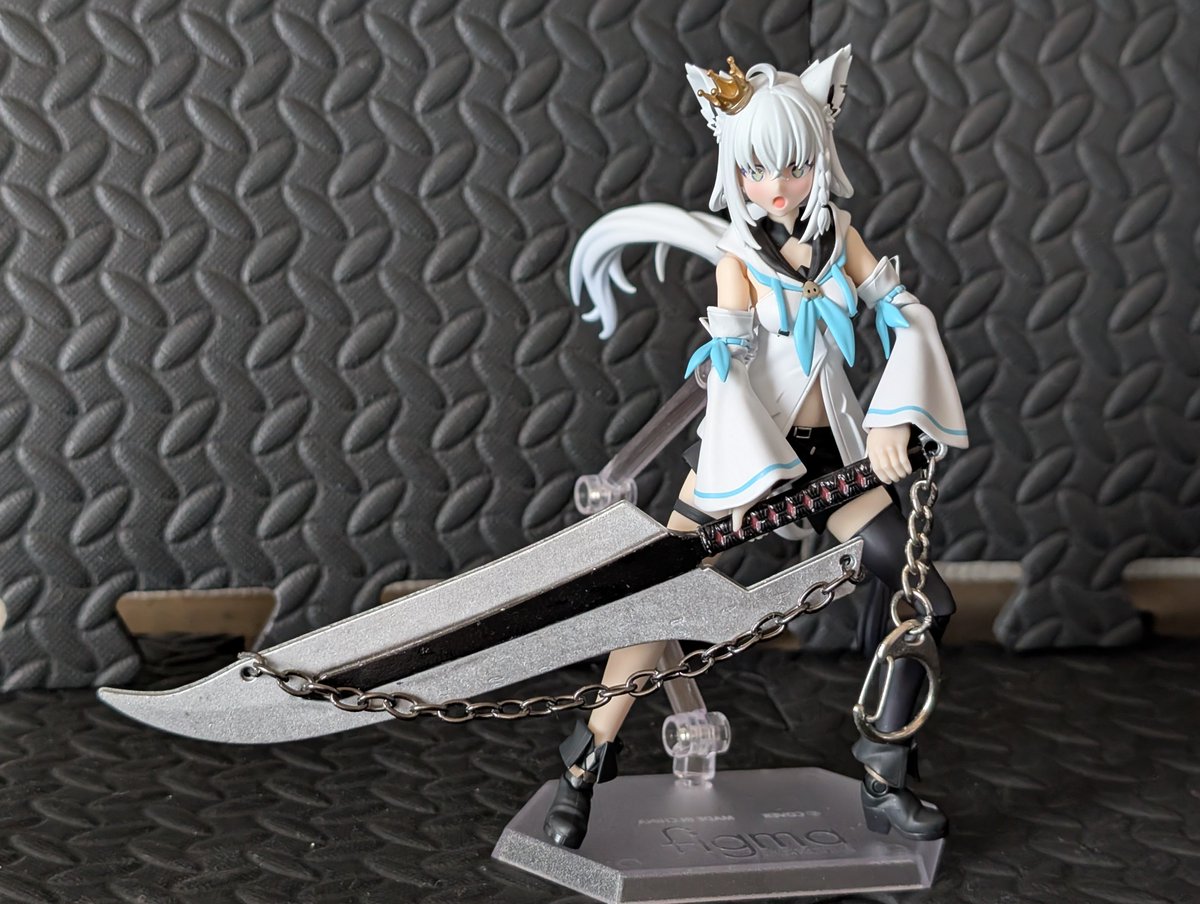 555gh4's tweet photo. これでfigmaフブちゃんの斬魄刀シリーズが4に………………

#絵フブキ
#figma
#白上フブキ生誕2026
#すこん部 https://t.co/YmqJTmtJwG