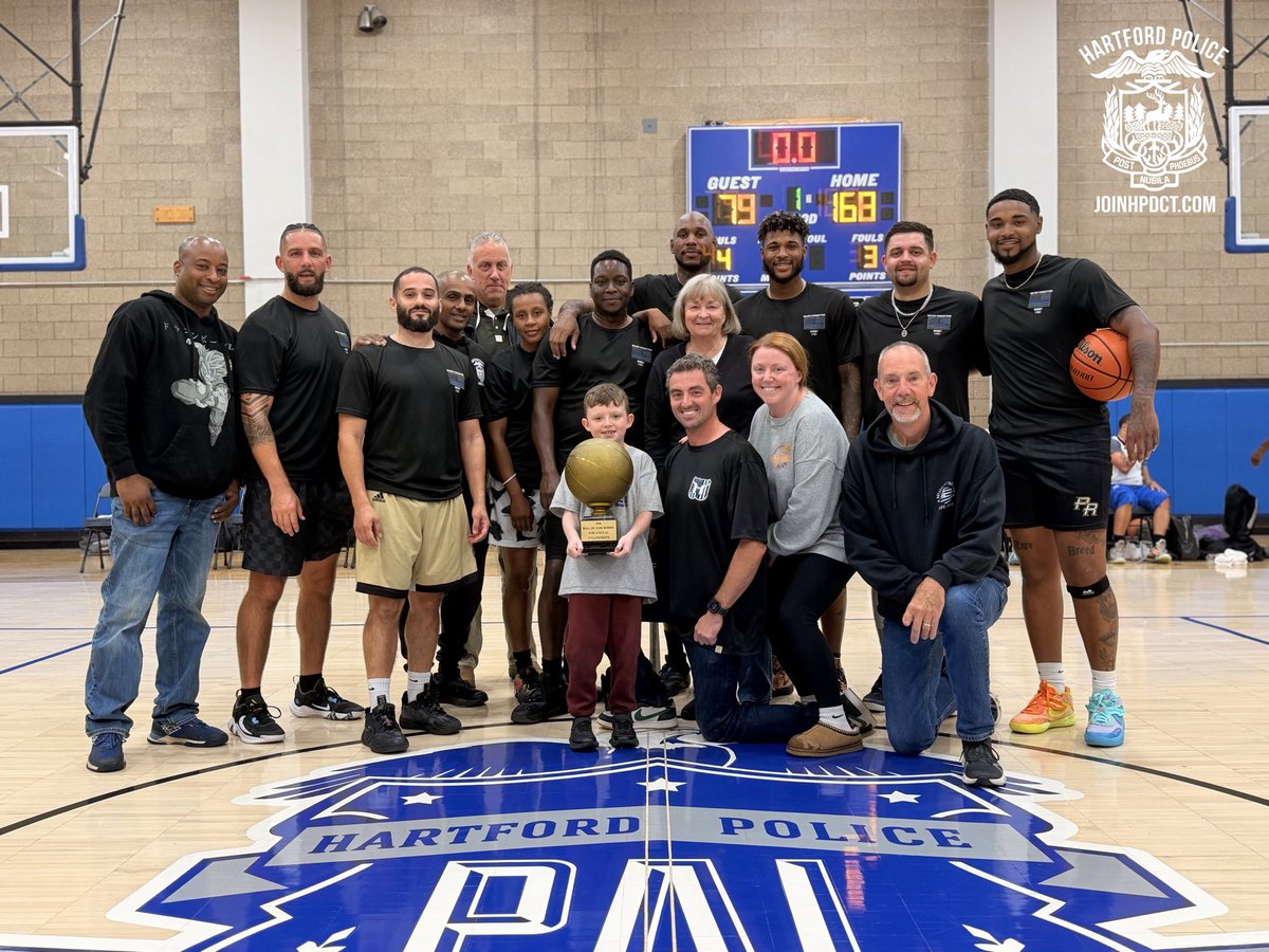 HartfordPolice's tweet photo. 🏀💙 BALLIN’ FOR BOBBY

Last week, we came together at Hartford PAL for the annual Ballin’ for Bobby basketball tournament to honor Detective Robert “Bobby” Garten and support the Robert Garten Memorial Fund.

Thank you to the players, organizers, and everyone who came out or donated. Your continued support helps keep Bobby’s memory alive and means so much to our HPD family.

Forever remembered. Forever one of us. 💙