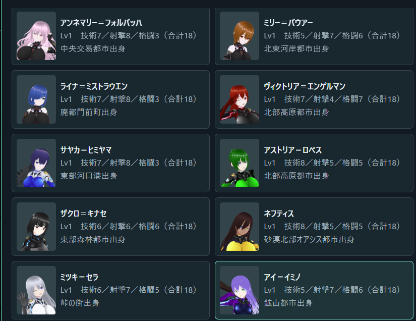 wakerord's tweet photo. #MechMercsMemories
画像追加だけで３０分くらいかかったんですけど。
このあとセリフ追加もあるってマジ？

というかデフォの人数の半分もいないので多分まだまだ追加します。 https://t.co/mCpJKTi1Bf