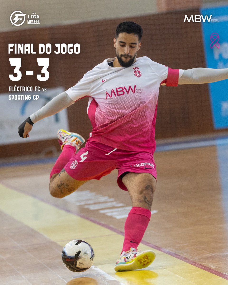 SCPModalidades's tweet photo. #FutsalSCP | ⏹️ Empate na 4.ª jornada da Liga Placard.

⚽ Felipe Rufino (2) e Auto-golo
3-3 // #EFCSCP https://t.co/HDrSYvW6mX