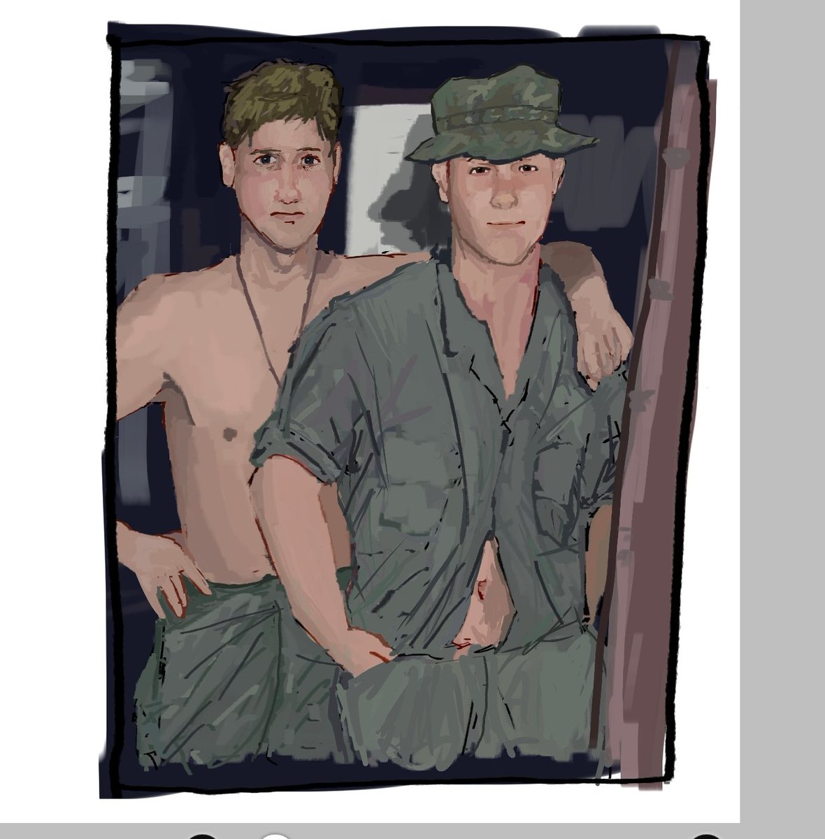 fmj_7620's tweet photo. Rick and Sam my boys
#vietnamwar #oc #art https://t.co/xwa61CPLsX