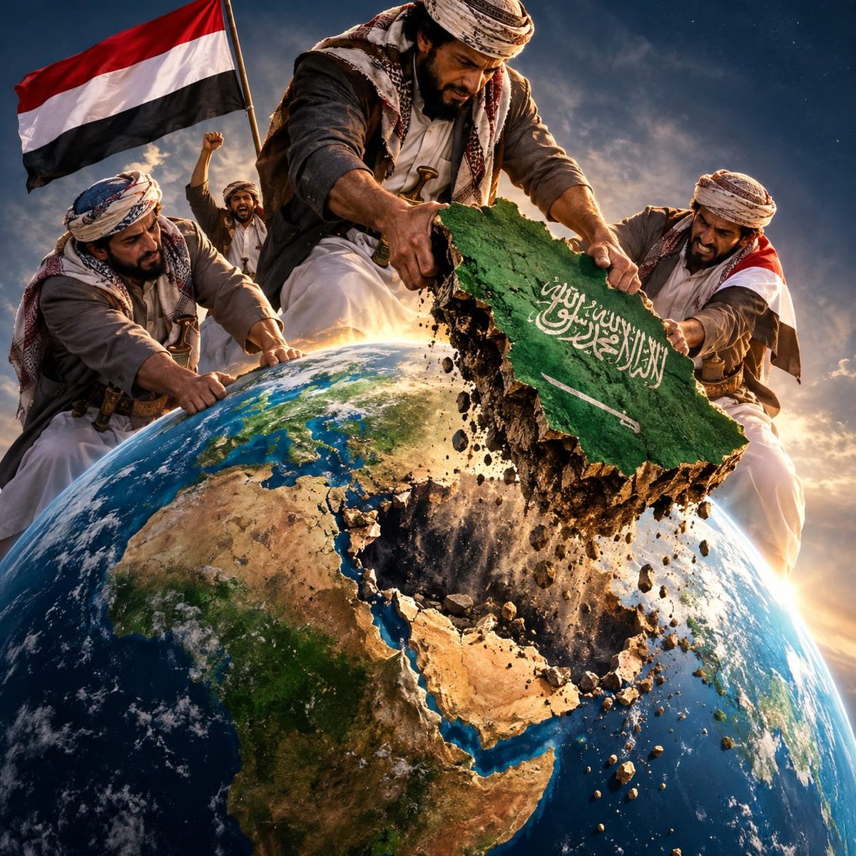 IranKonoz's tweet photo. ثماني سنوات من الحرب… وصنعاء ما زالت واقفة.🇾🇪

تملك السعودية المال والسلاح،
لكنّ القوة ليست في كثرة السلاح، بل في القدرة على فرض القرار. https://t.co/ccNrnPQQC3