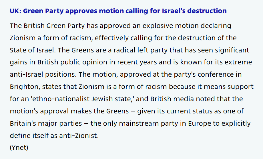 JPWK's tweet photo. .@SecRubio 

UK's Green Party now fits what the Convention on Genocide goes after.

Lebanon must acknowledge its Historical role in the illegal, by war, Arab capture of the Judea-Samaria region. Vatican shall open its doors to Muslim rabbis. https://t.co/KvZeED3T7T