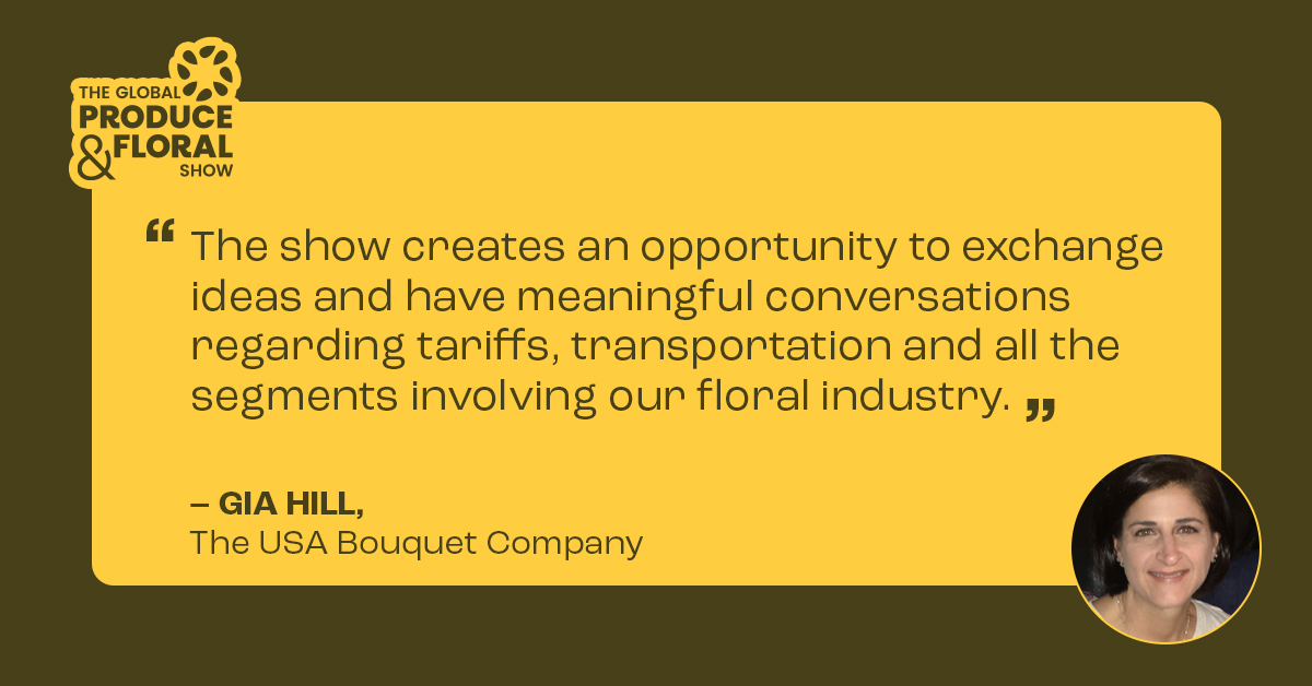 IntFreshProduce's tweet photo. Floral has its own set of challenges right now, from tariffs to getting product where it needs to go. The best place to work through them is in a room with people who understand them at the Global Produce and Floral Show! #GPFS2026

Register now: https://t.co/ahEwSG4ilG https://t.co/6ZsLV4Y3Ok