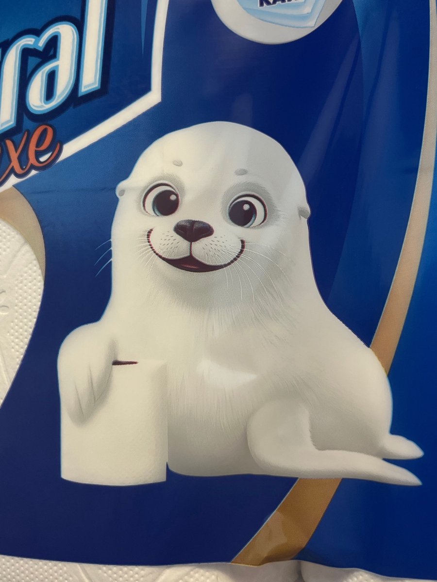 dearlcia's tweet photo. #sealtwt  there are seal pups on toilet paper packaging here in Turkey https://t.co/nqtKCgYwDp