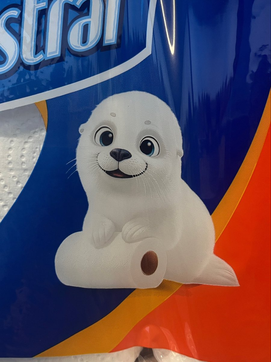 dearlcia's tweet photo. #sealtwt  there are seal pups on toilet paper packaging here in Turkey https://t.co/nqtKCgYwDp