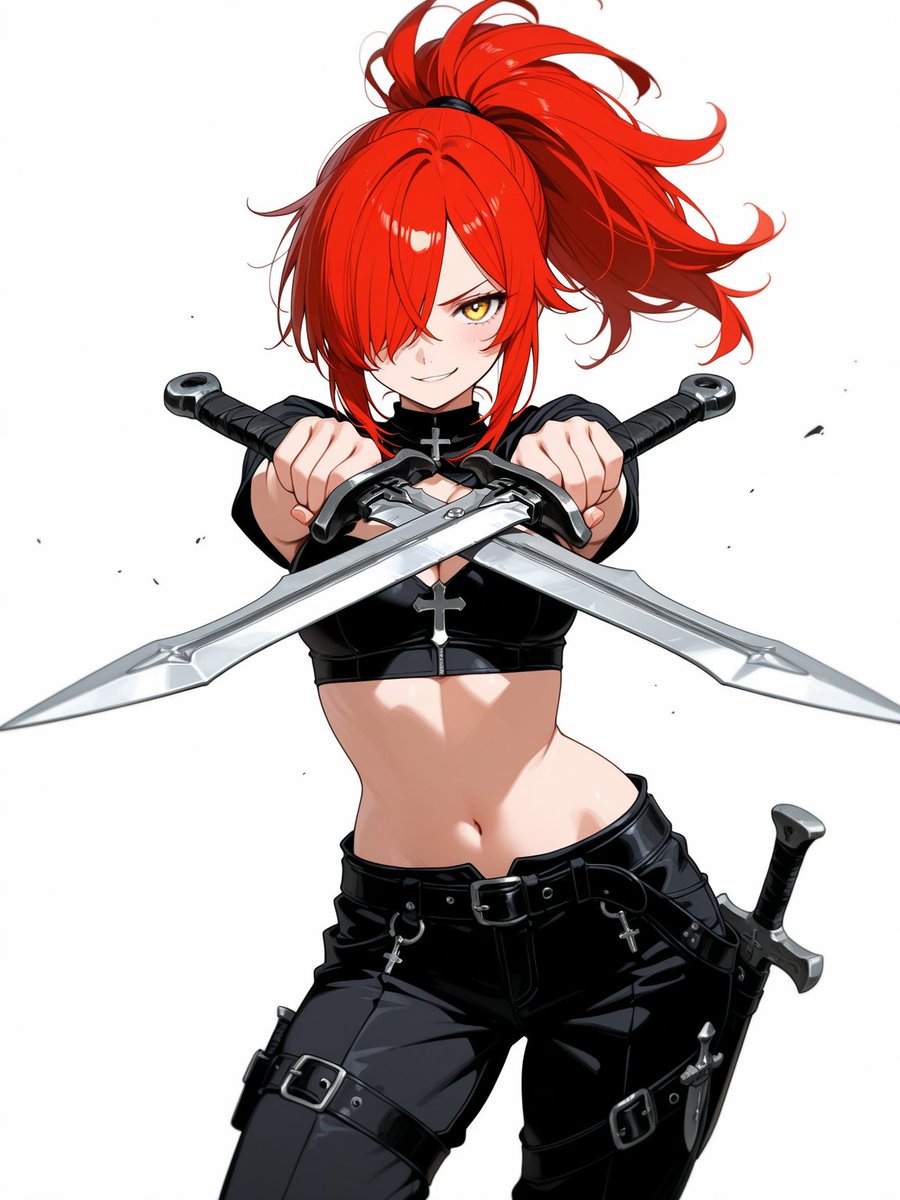 AIPalettel8mj's tweet photo. 交差する二振り。⚔️
真正面から、X字。
#AIイラスト #AIart #StableDiffusion https://t.co/ISxCNOFUTc